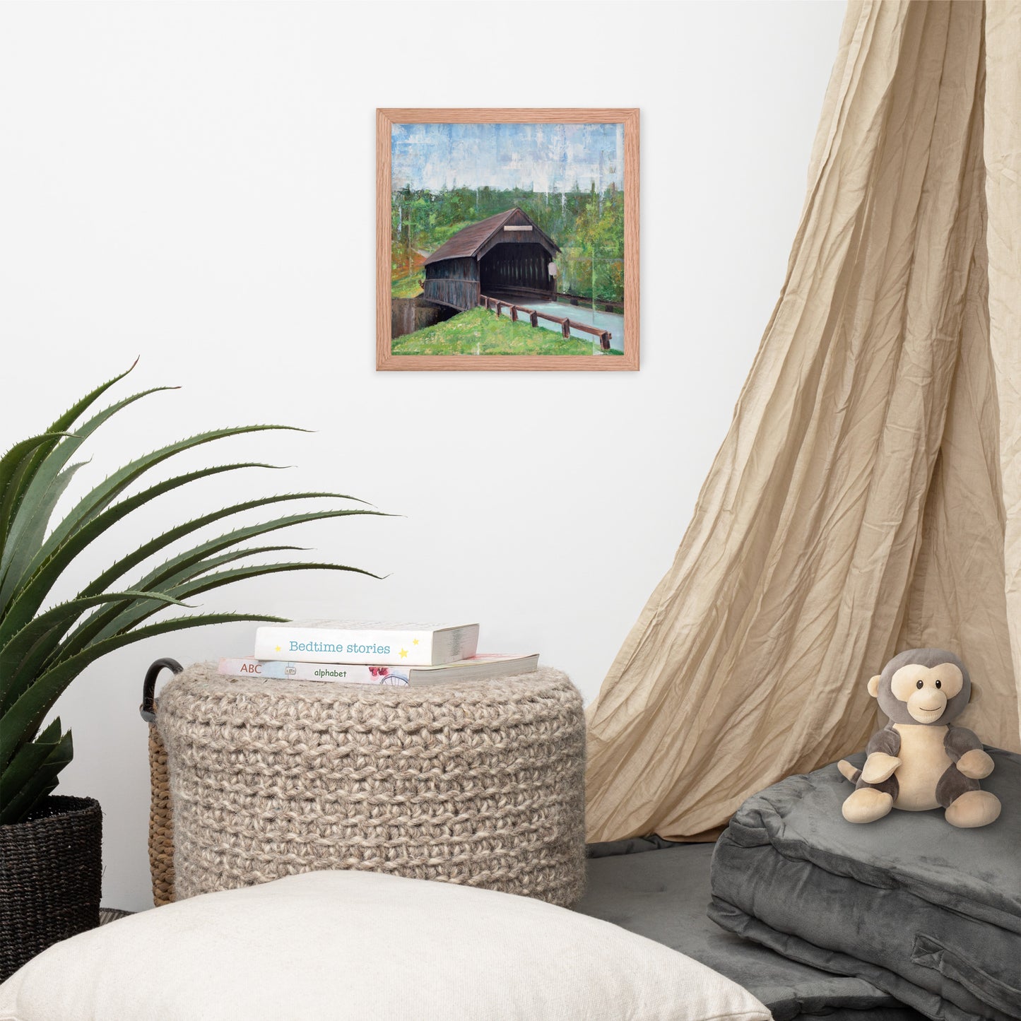 Covered Bridge Framed Print