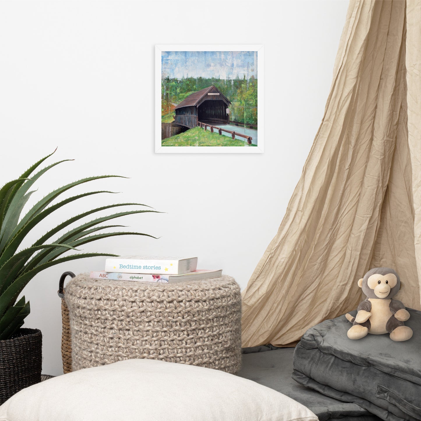 Covered Bridge Framed Print