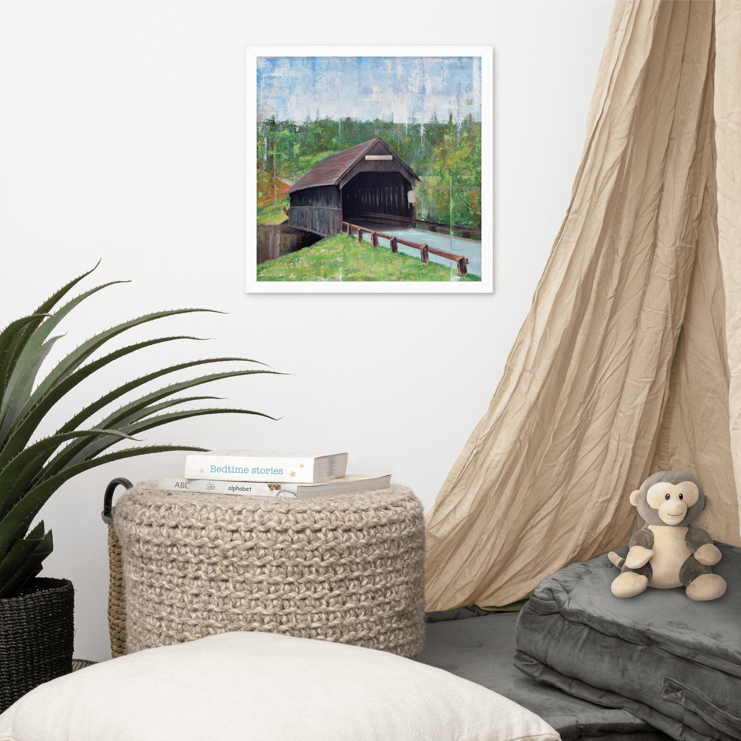 Covered Bridge Framed Print
