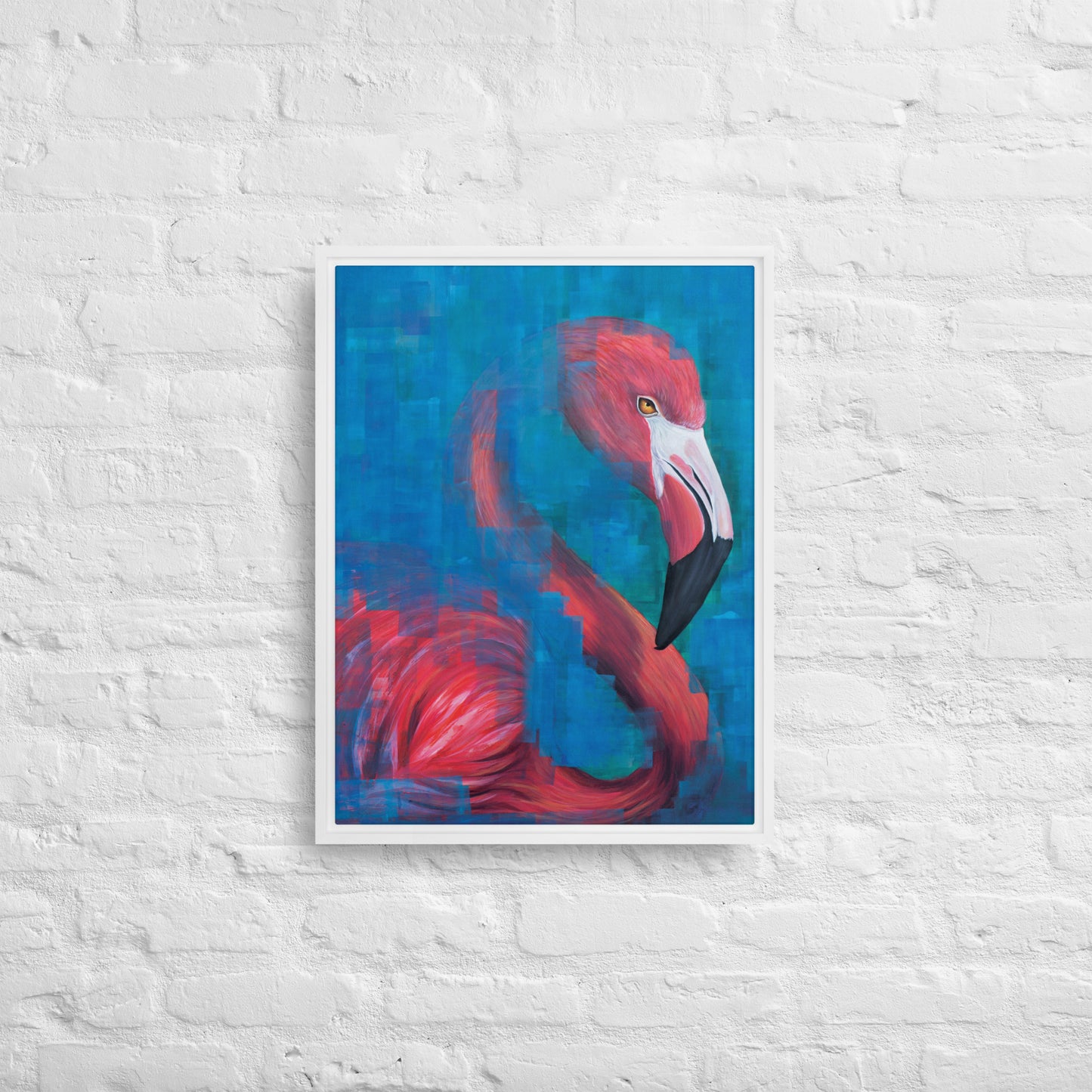 Flamingo Framed Canvas