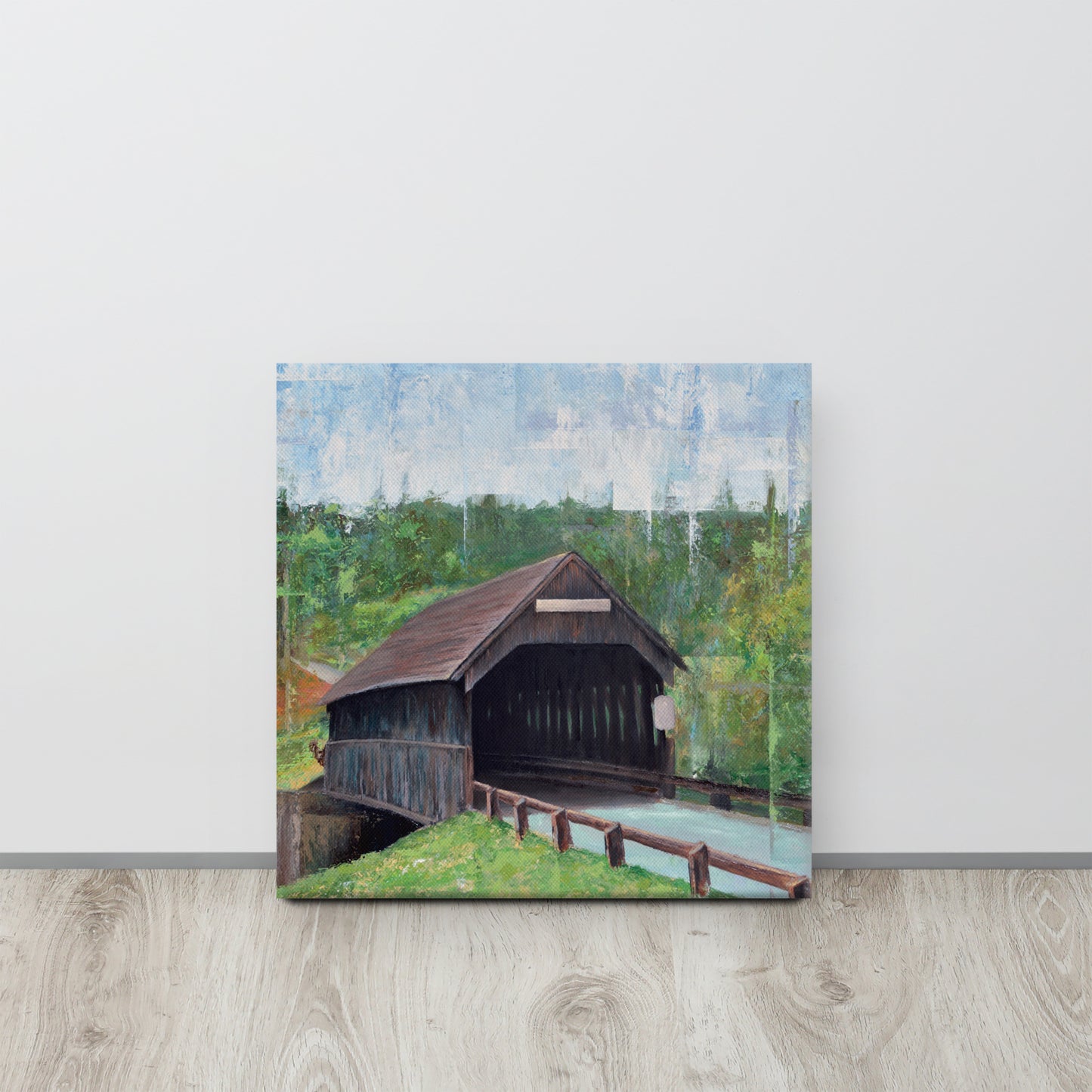 Covered Bridge Canvas Print