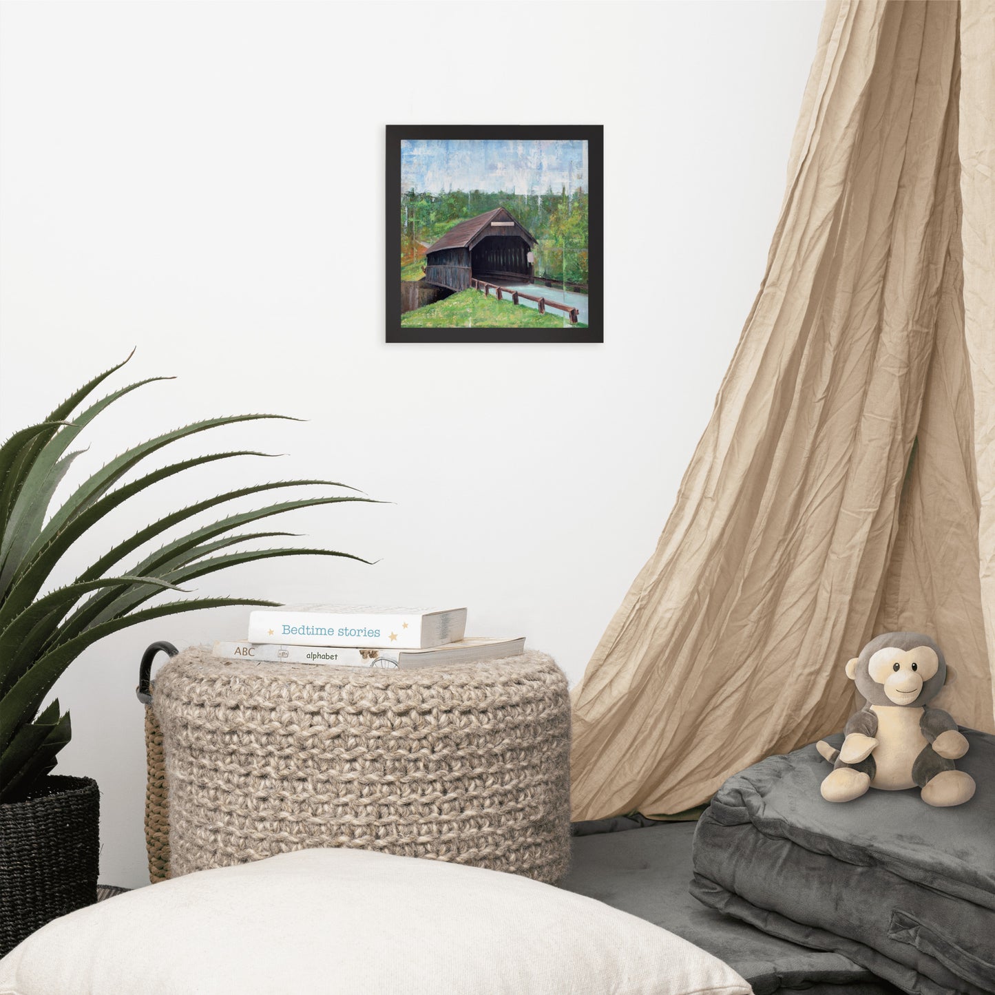 Covered Bridge Framed Print