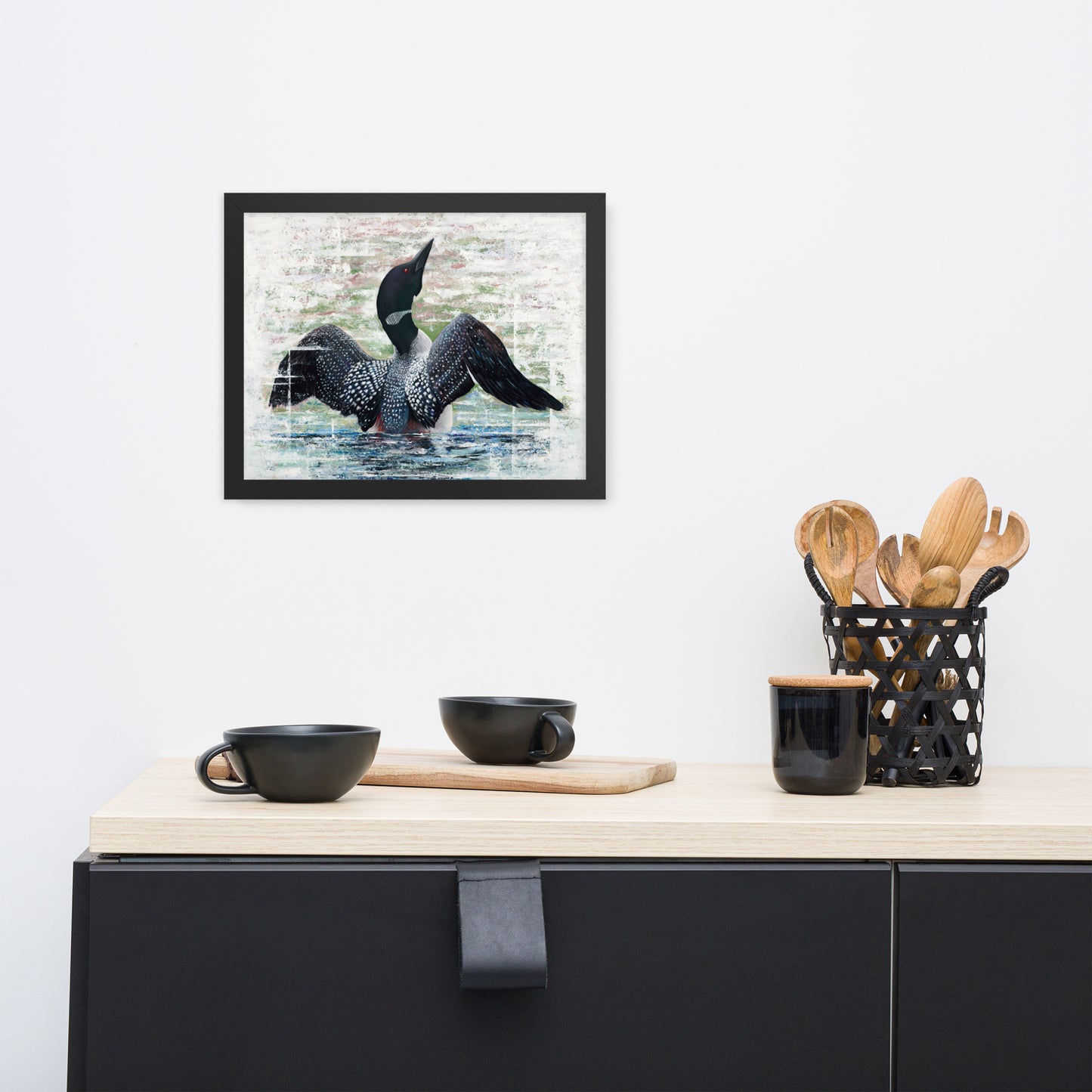 Lake Loon Framed Print