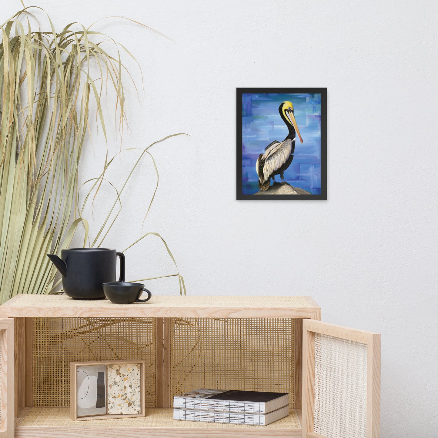 Framed Pelican Print