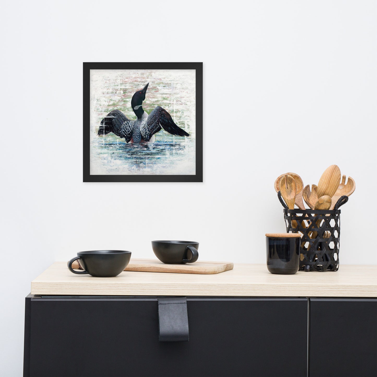 Lake Loon Framed Print