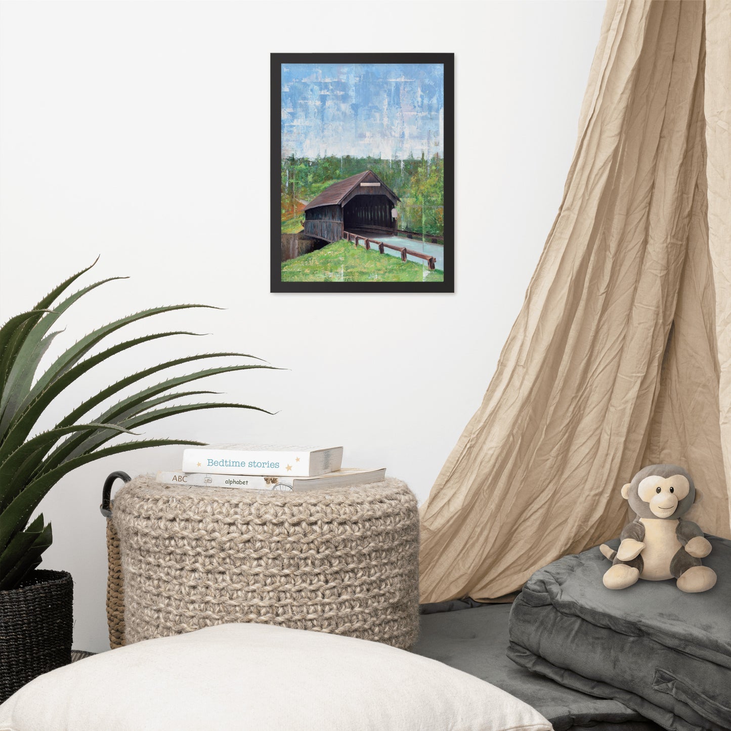 Covered Bridge Framed Print