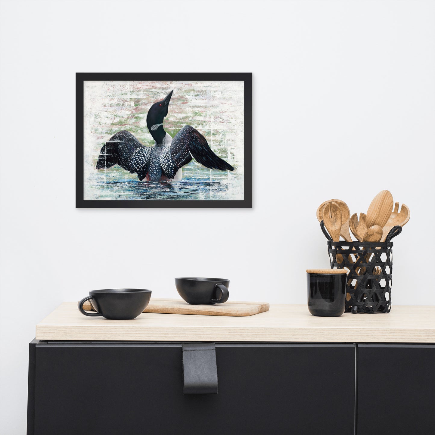 Lake Loon Framed Print