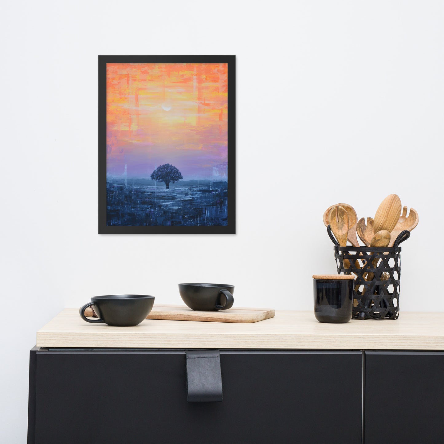 Framed Print of Plainfield Sunset