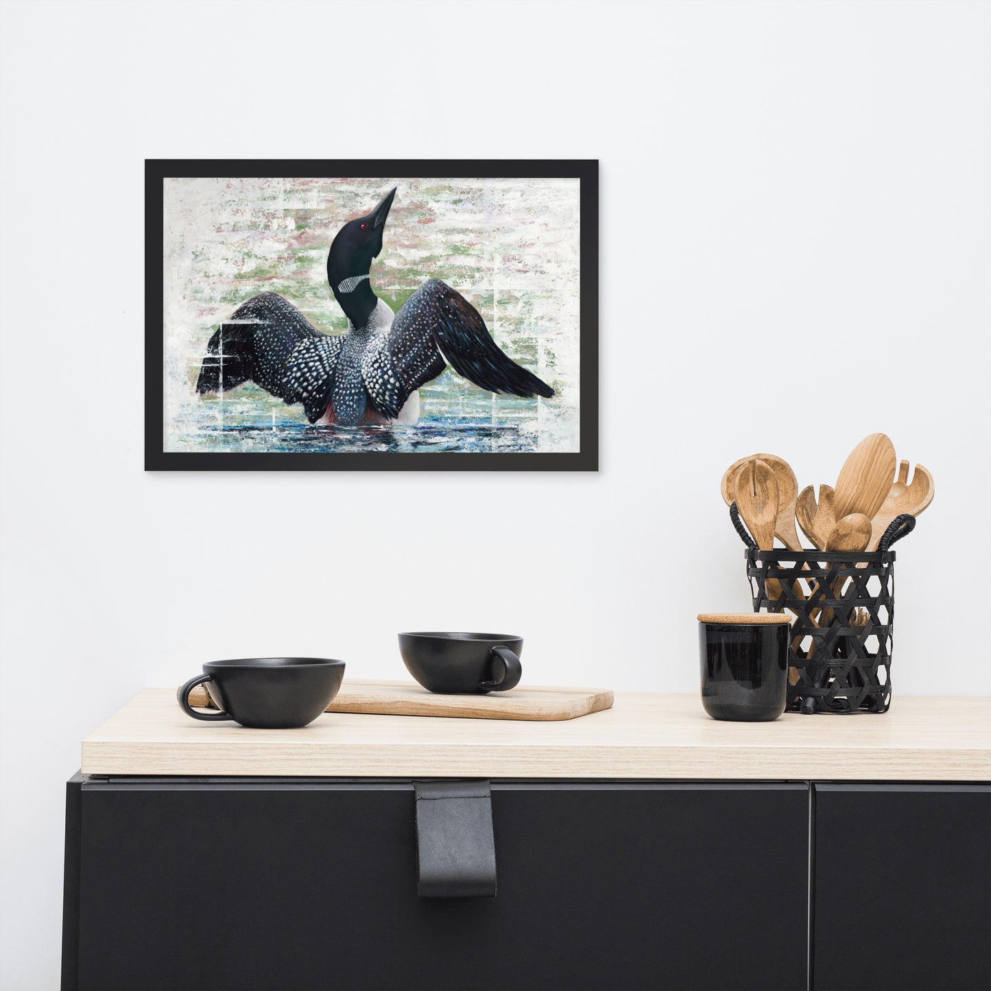 Lake Loon Framed Print