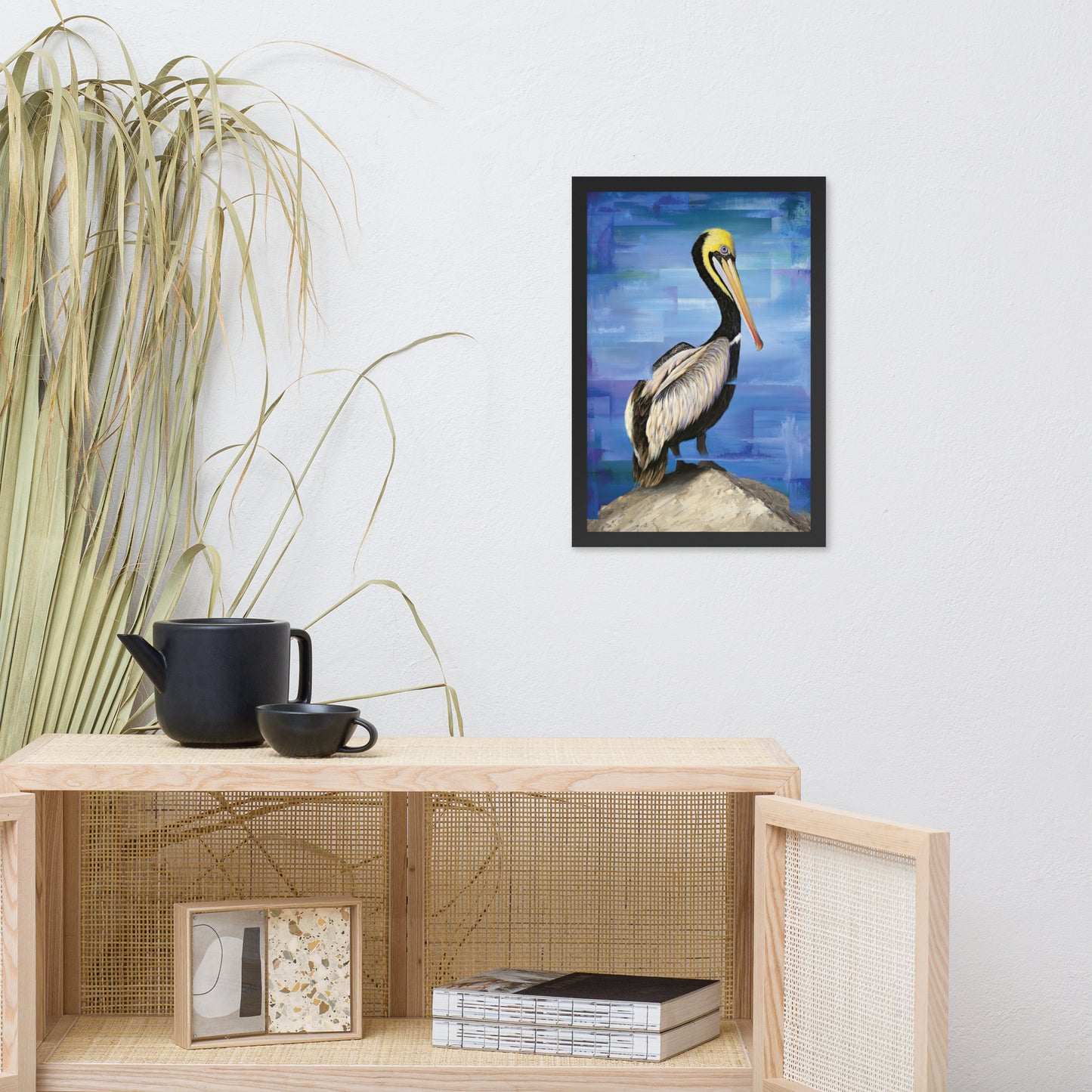 Framed Pelican Print