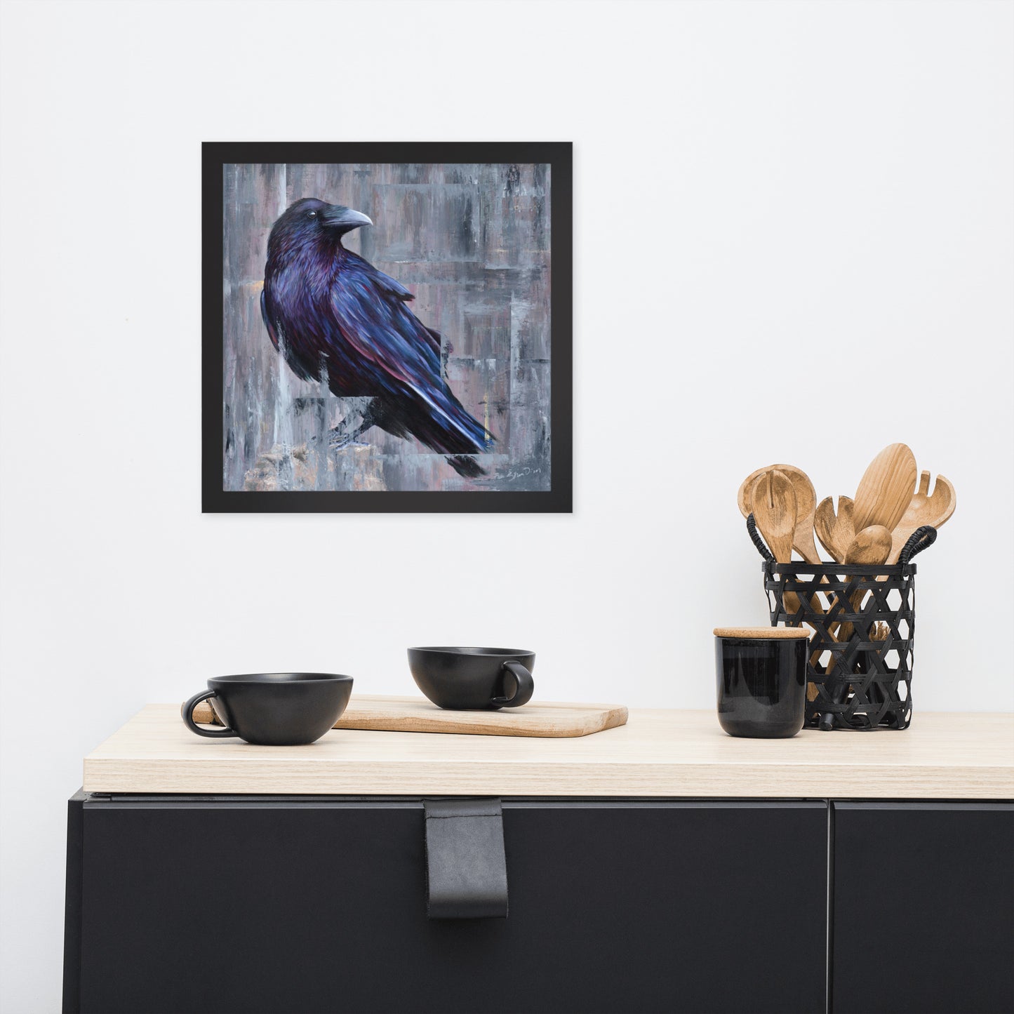 Raven Framed Print