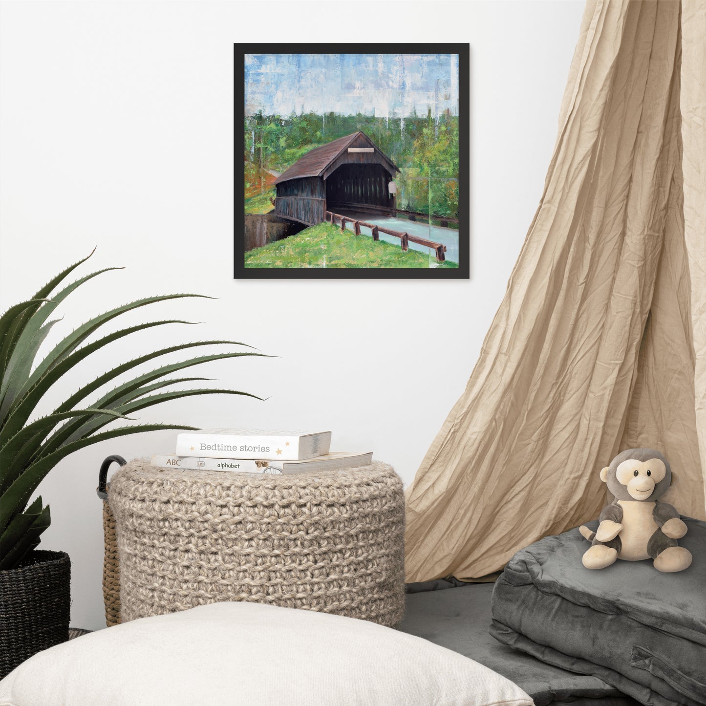 Covered Bridge Framed Print