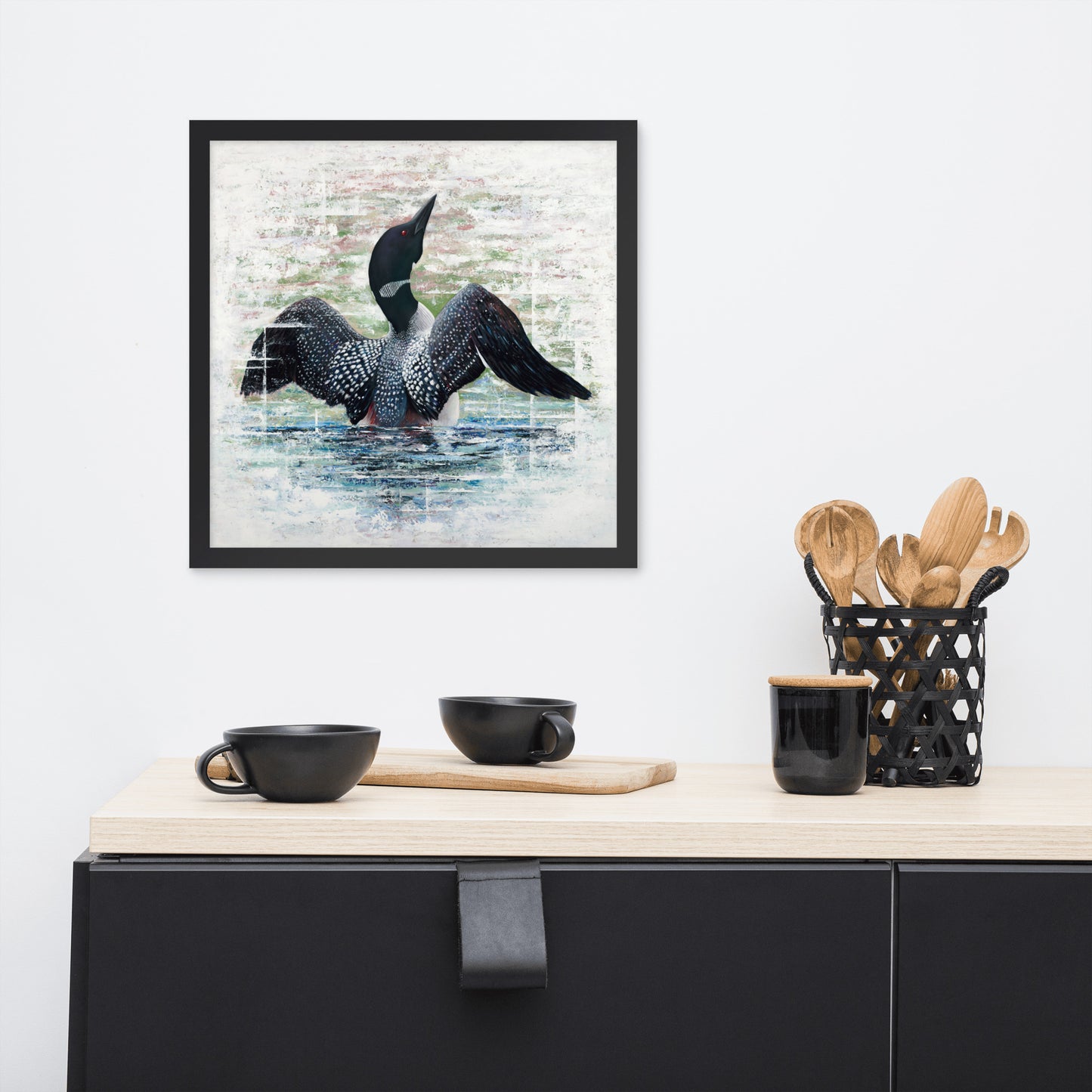 Lake Loon Framed Print