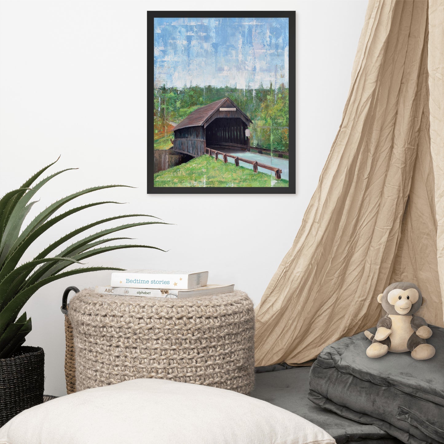 Covered Bridge Framed Print