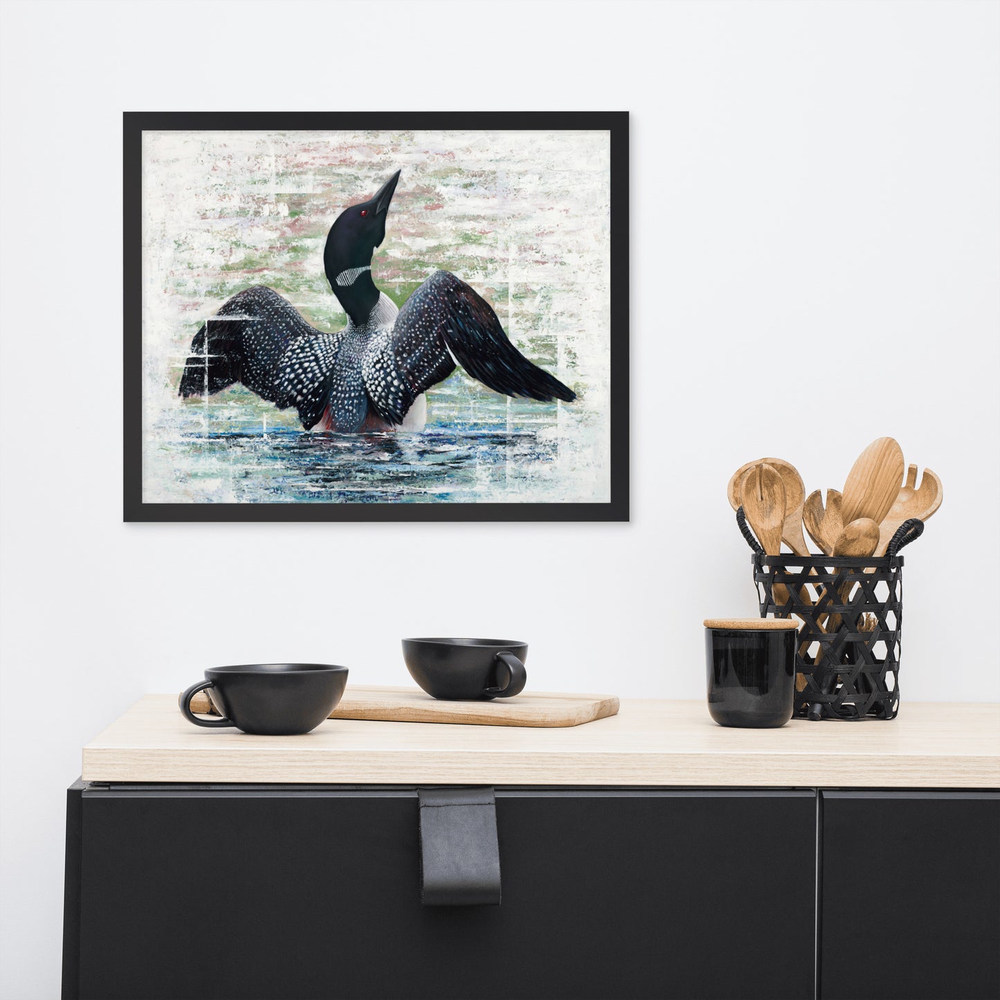 Lake Loon Framed Print