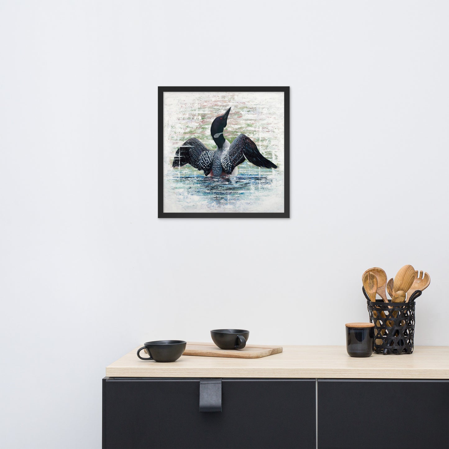 Lake Loon Framed Print