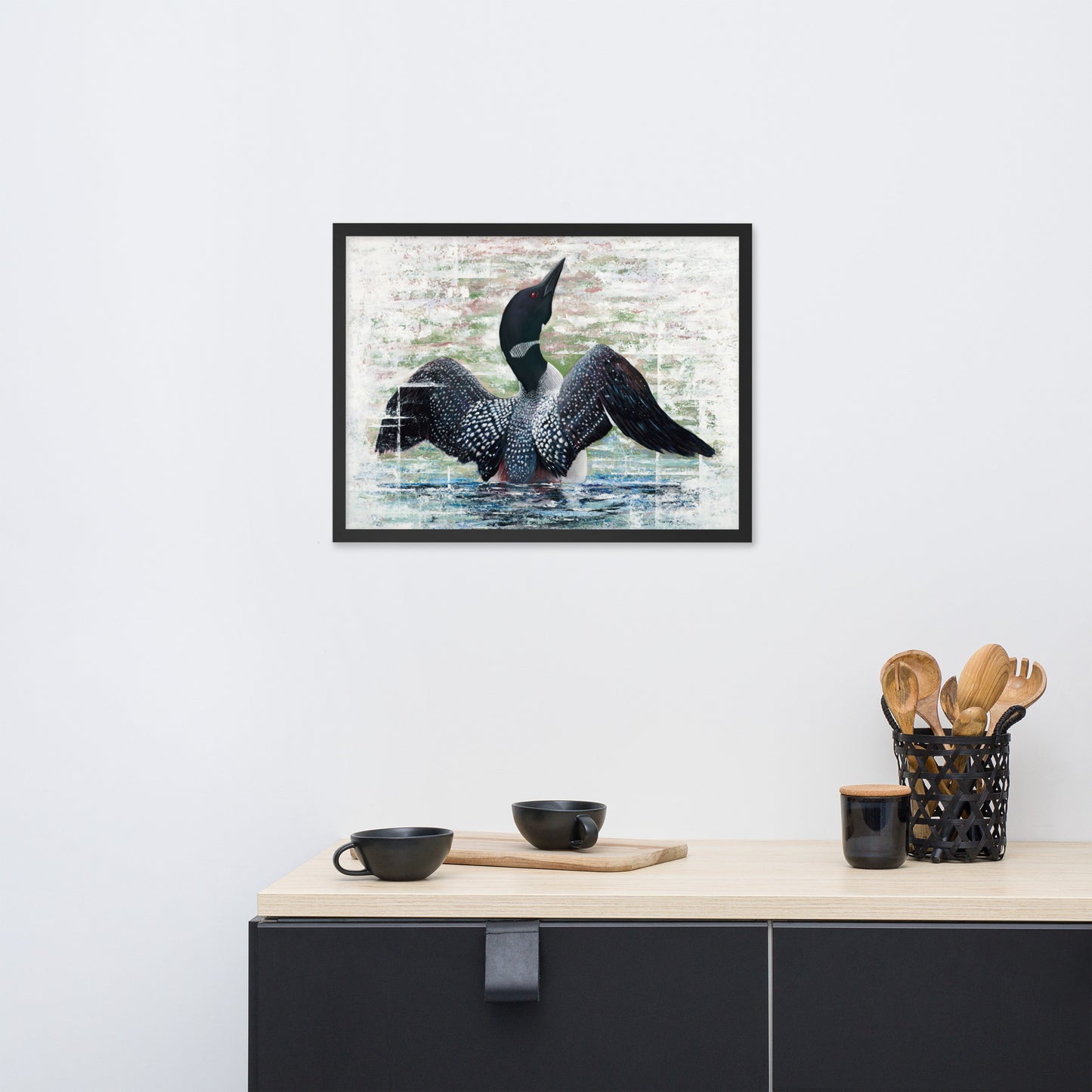 Lake Loon Framed Print