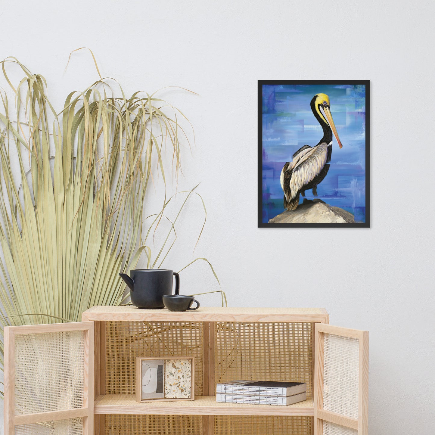 Framed Pelican Print