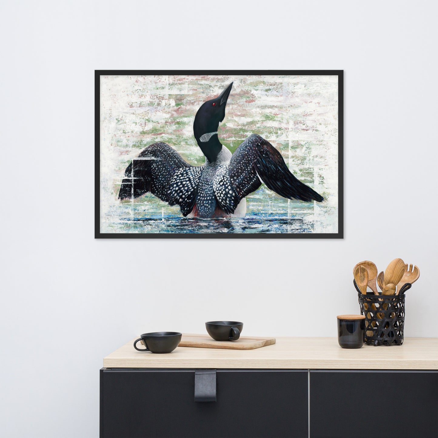 Lake Loon Framed Print