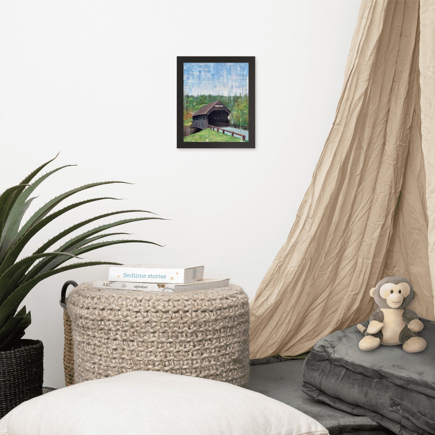 Covered Bridge Framed Print