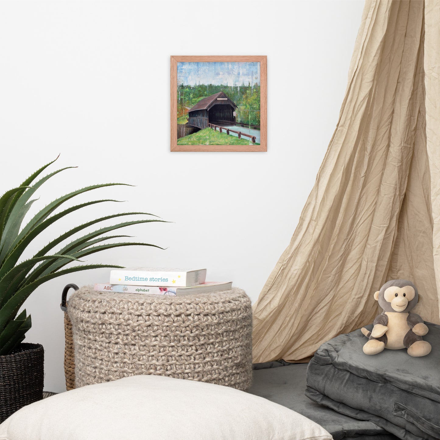 Covered Bridge Framed Print