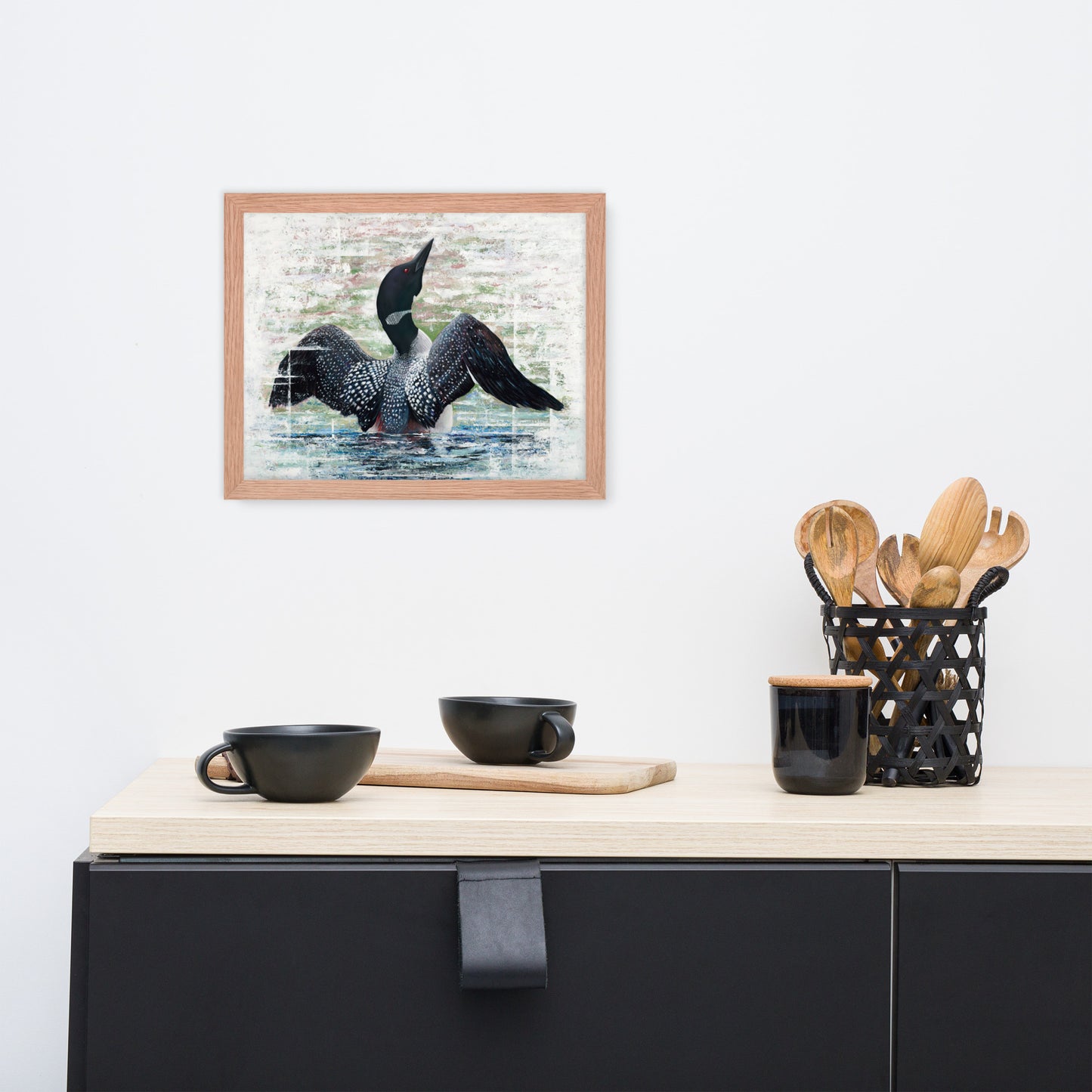 Lake Loon Framed Print