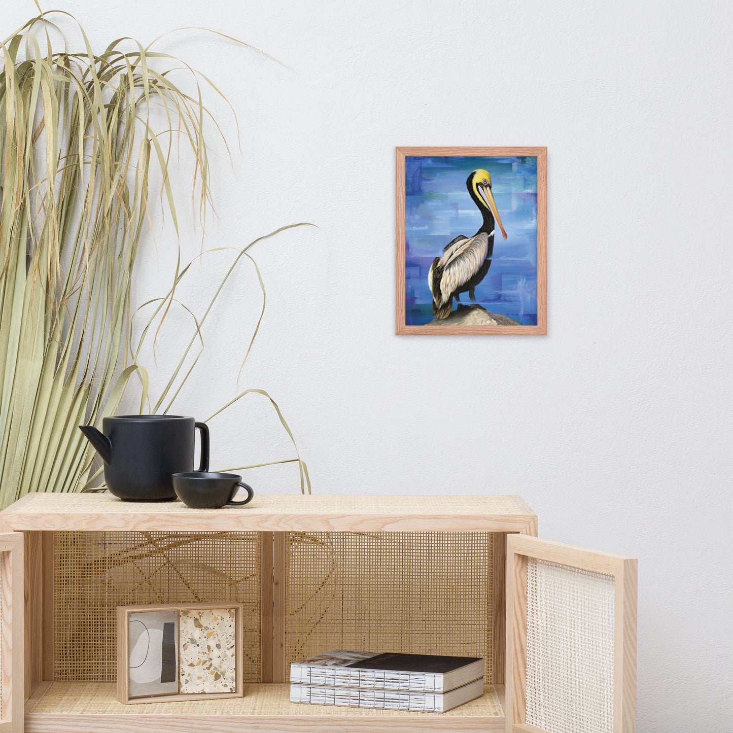 Framed Pelican Print