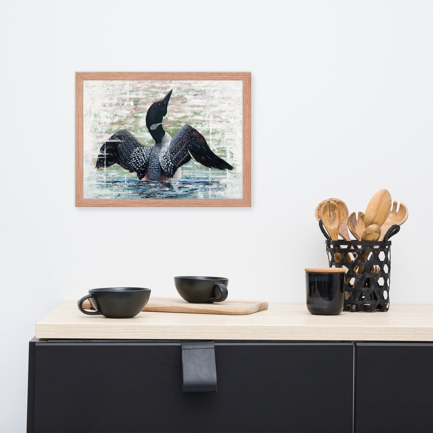 Lake Loon Framed Print