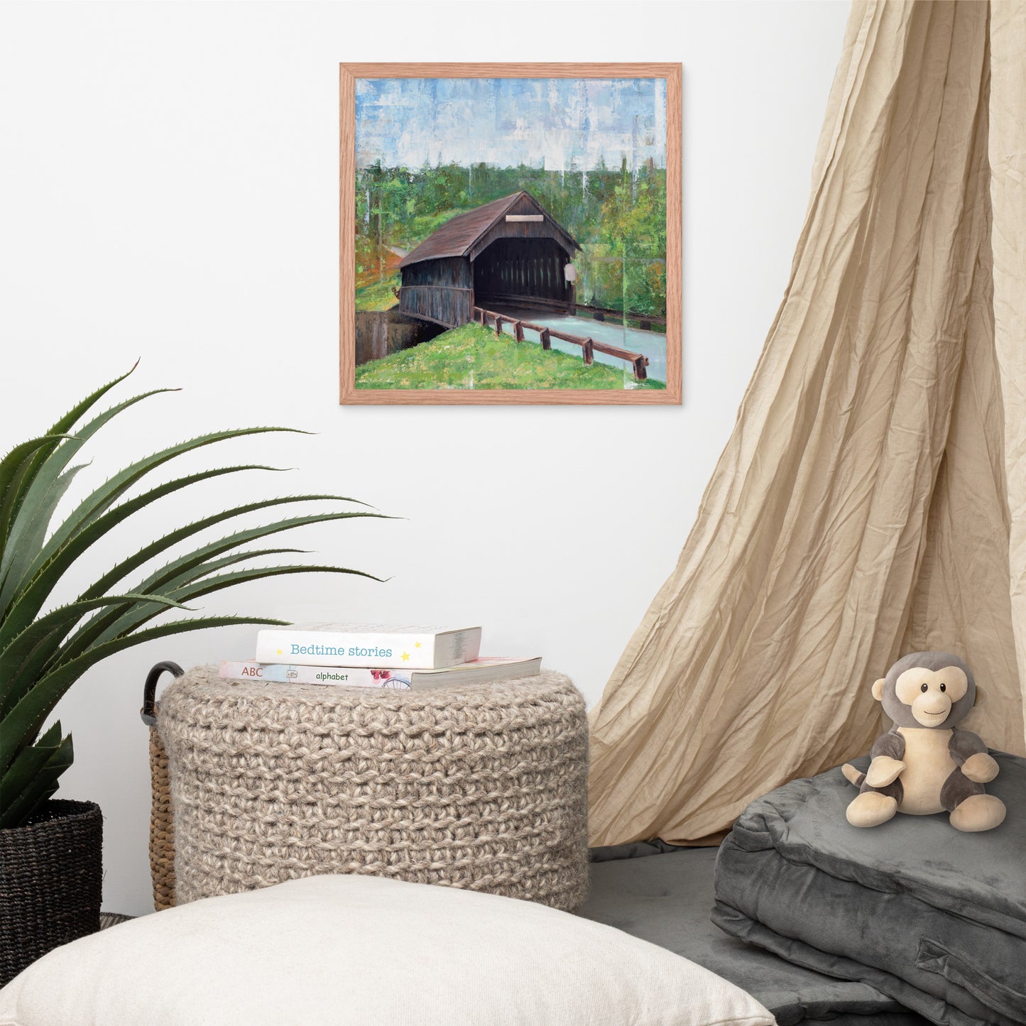 Covered Bridge Framed Print