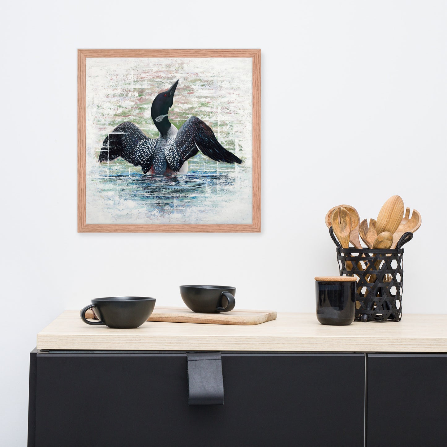 Lake Loon Framed Print