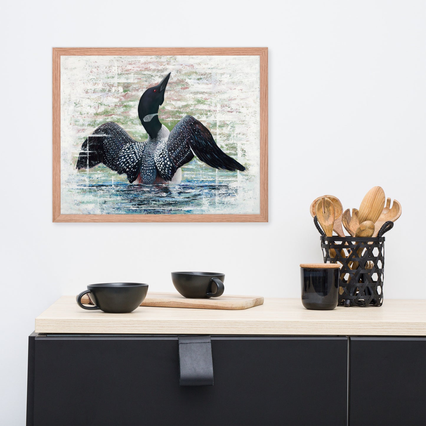 Lake Loon Framed Print