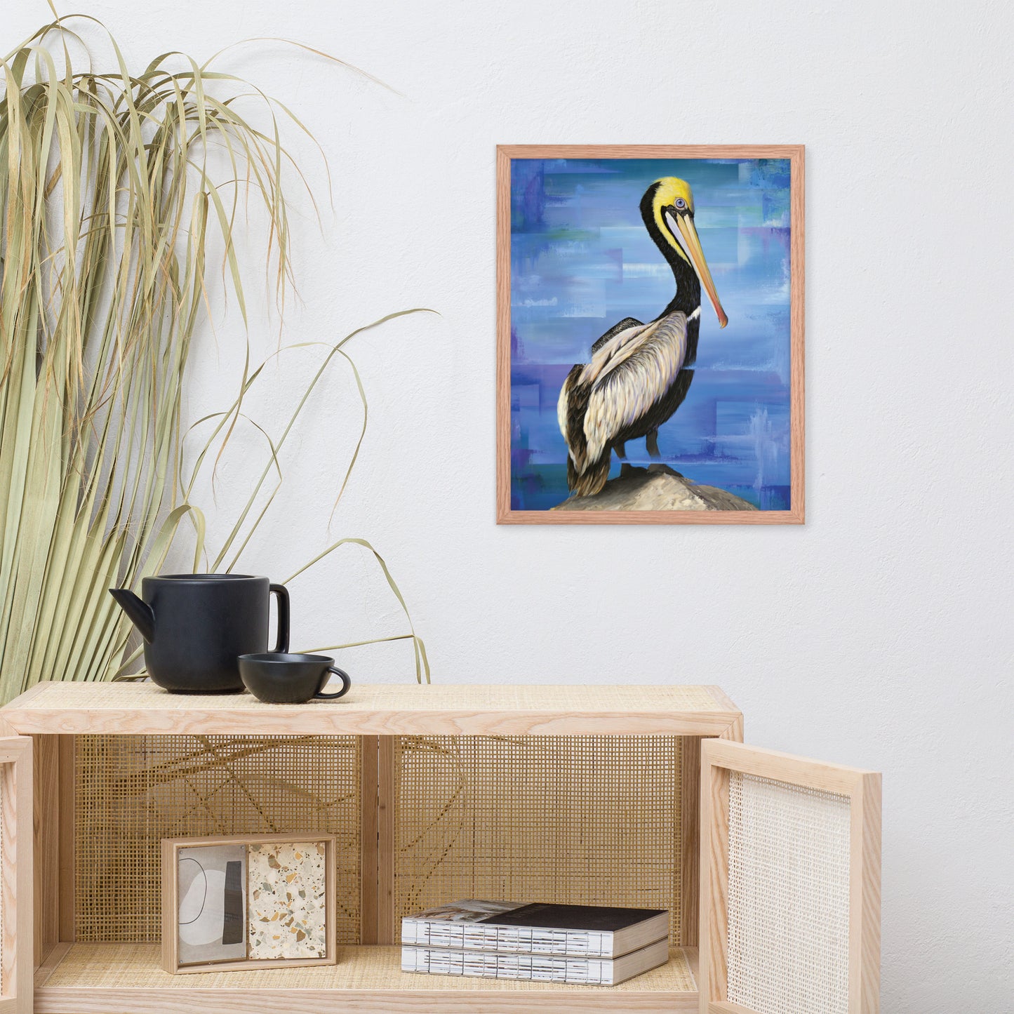 Framed Pelican Print