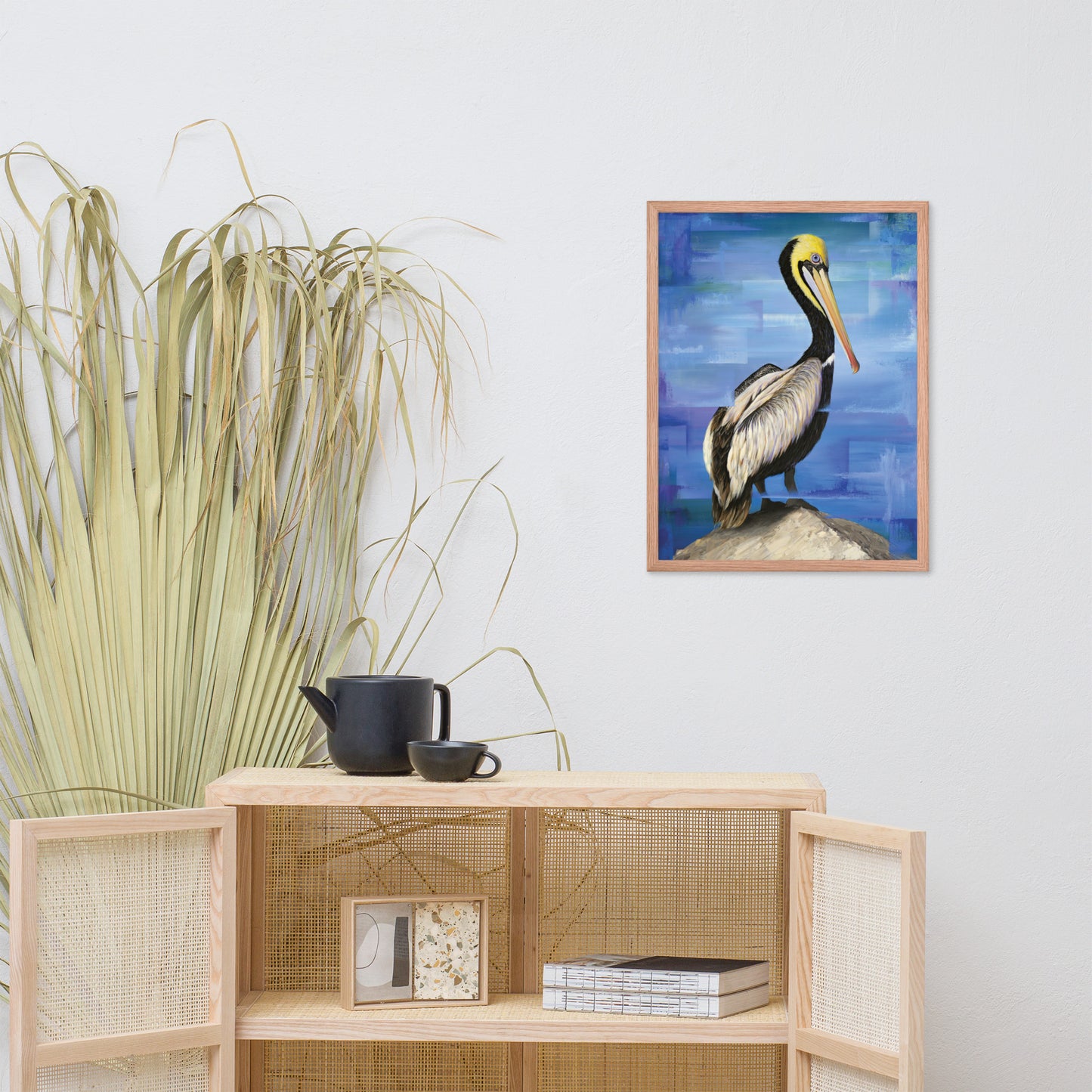 Framed Pelican Print