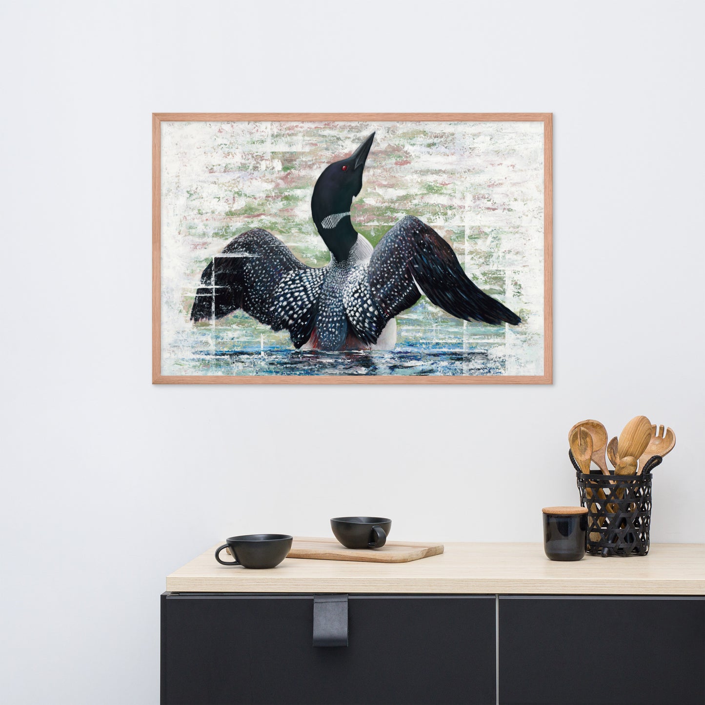 Lake Loon Framed Print