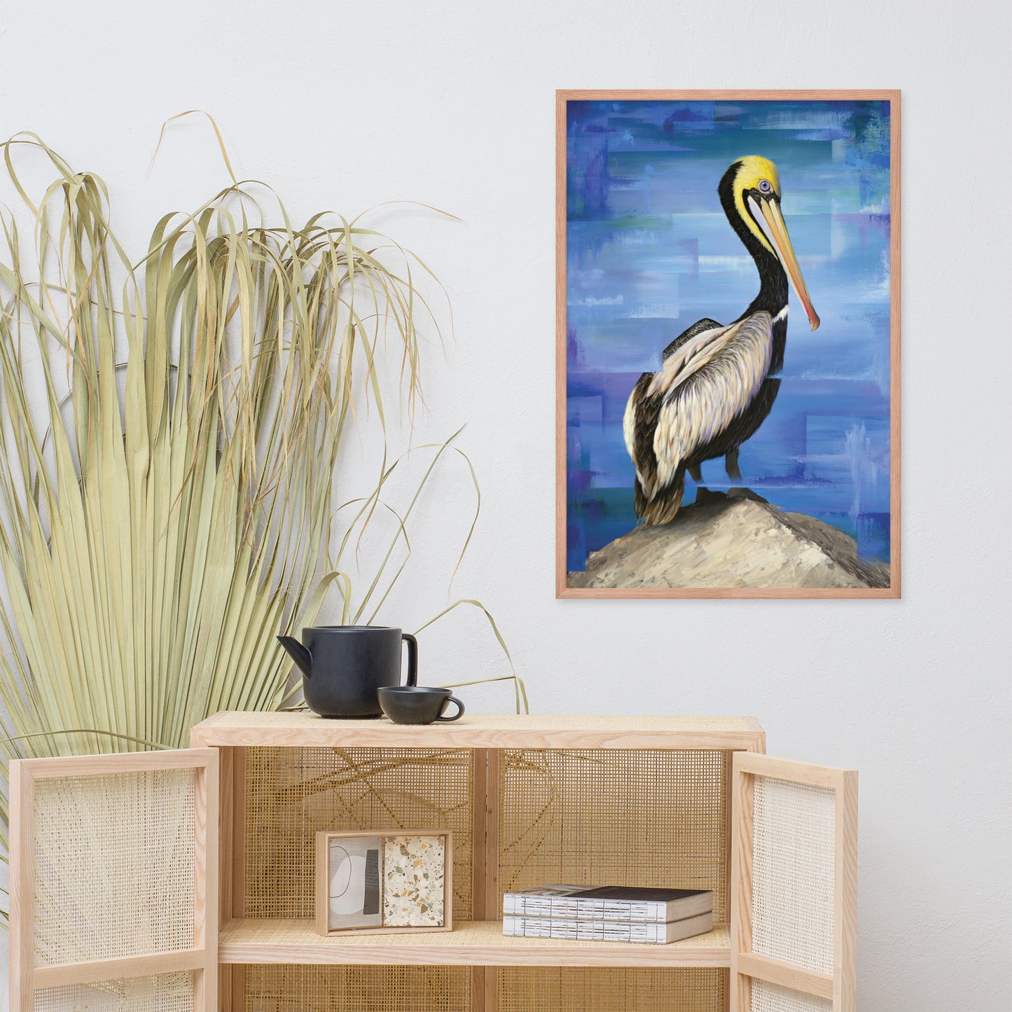 Framed Pelican Print