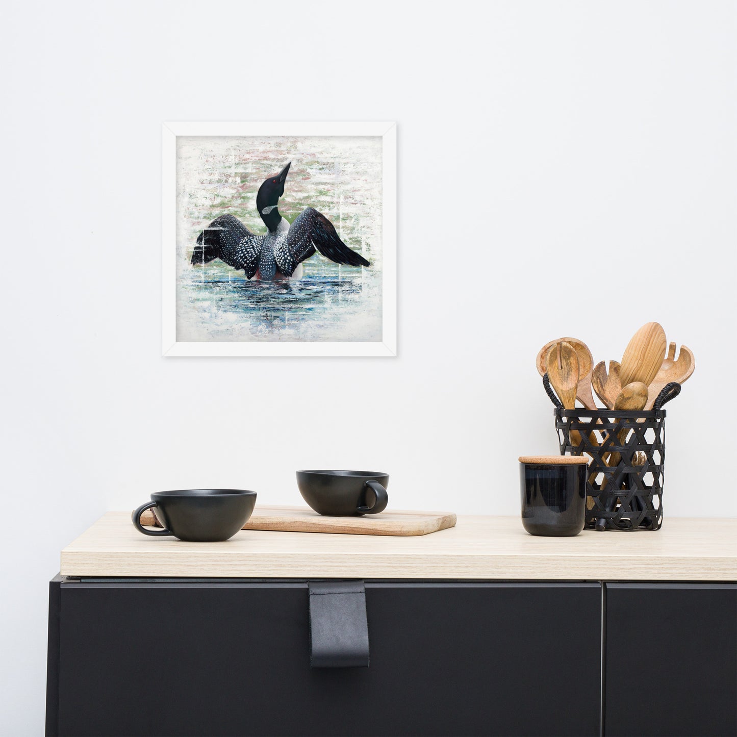 Lake Loon Framed Print