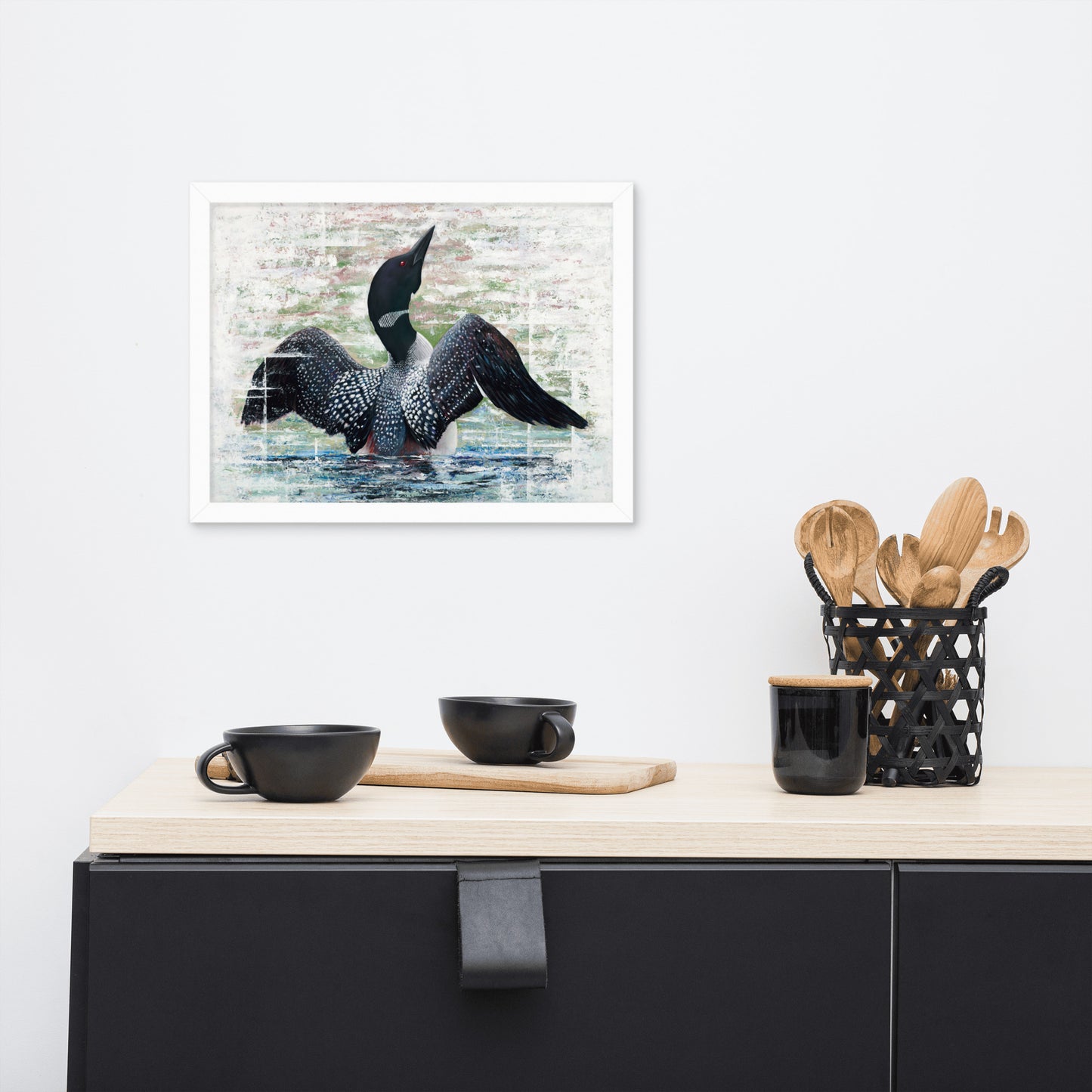 Lake Loon Framed Print