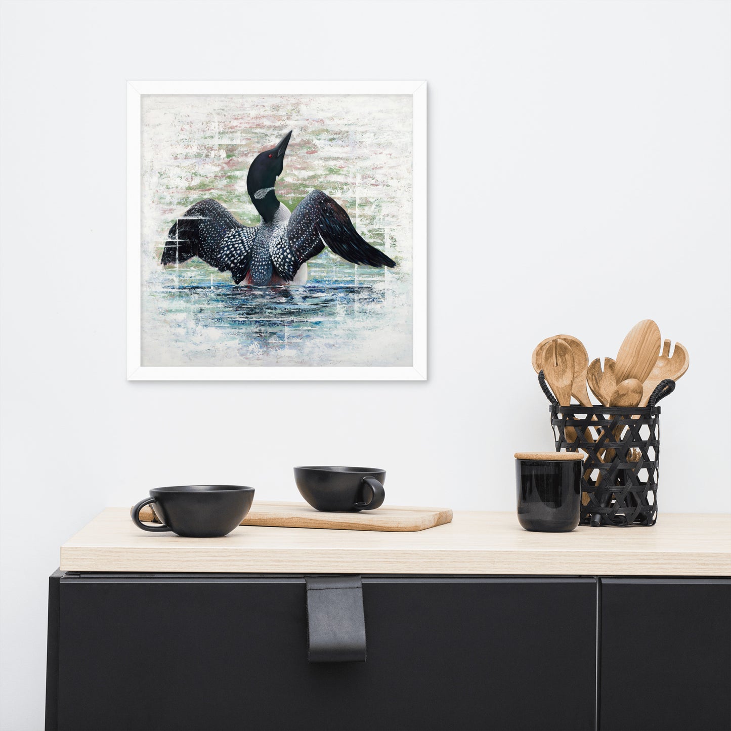 Lake Loon Framed Print