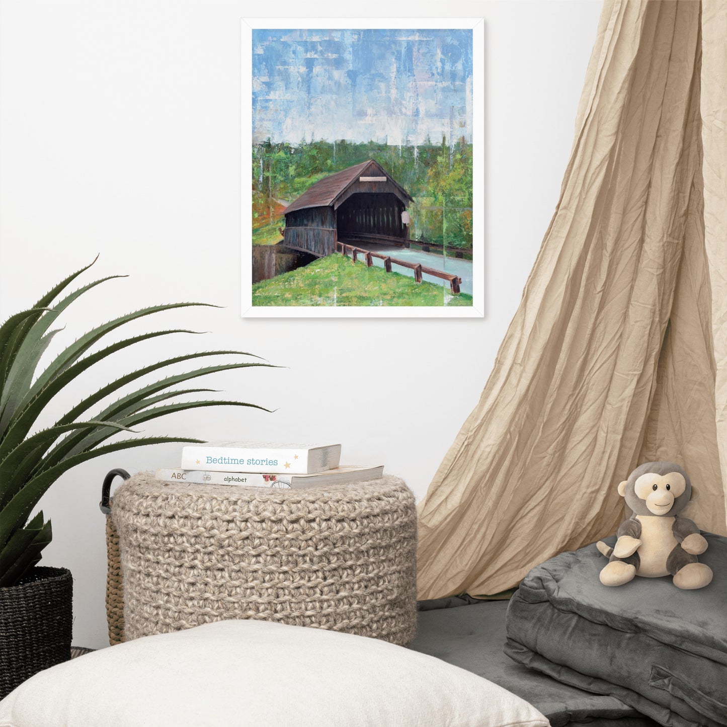 Covered Bridge Framed Print