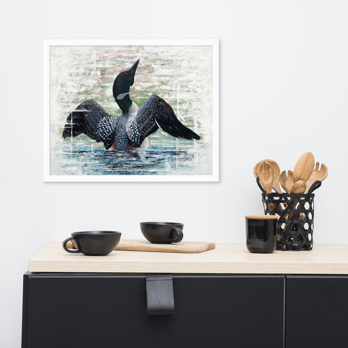 Lake Loon Framed Print