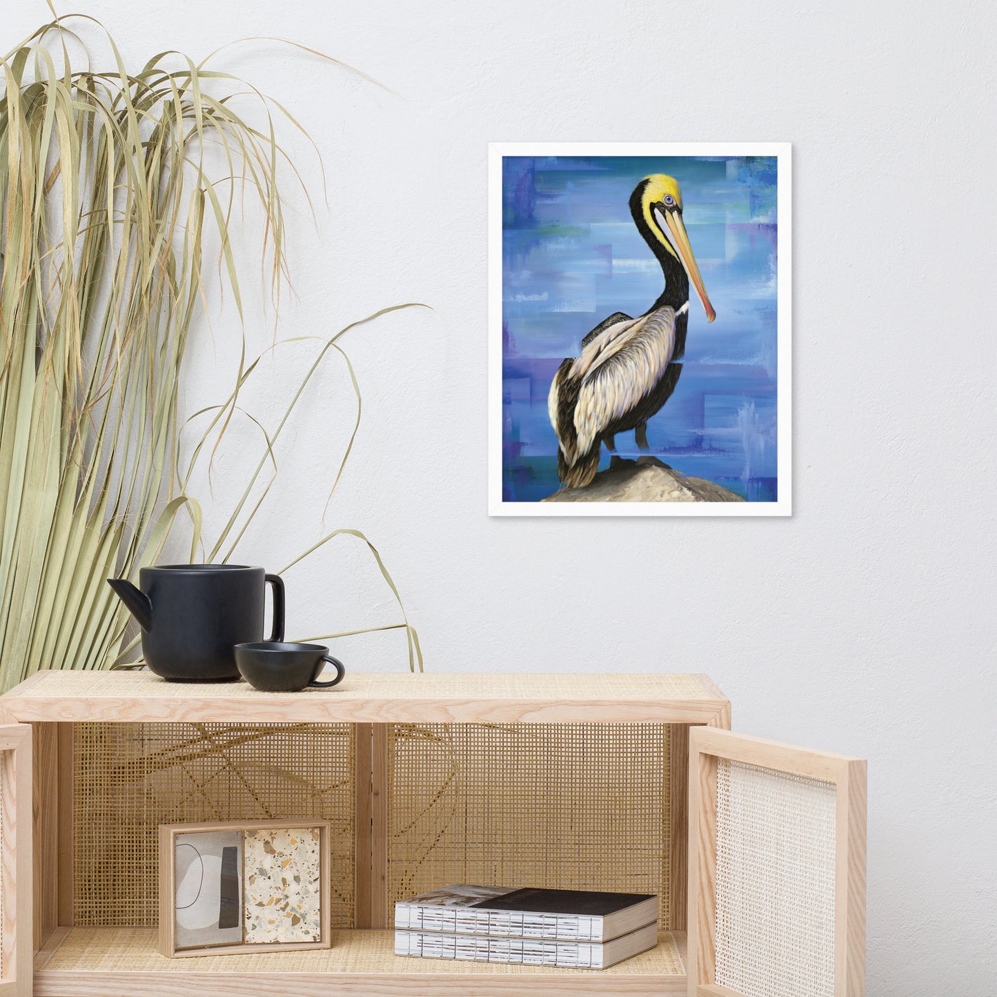 Framed Pelican Print