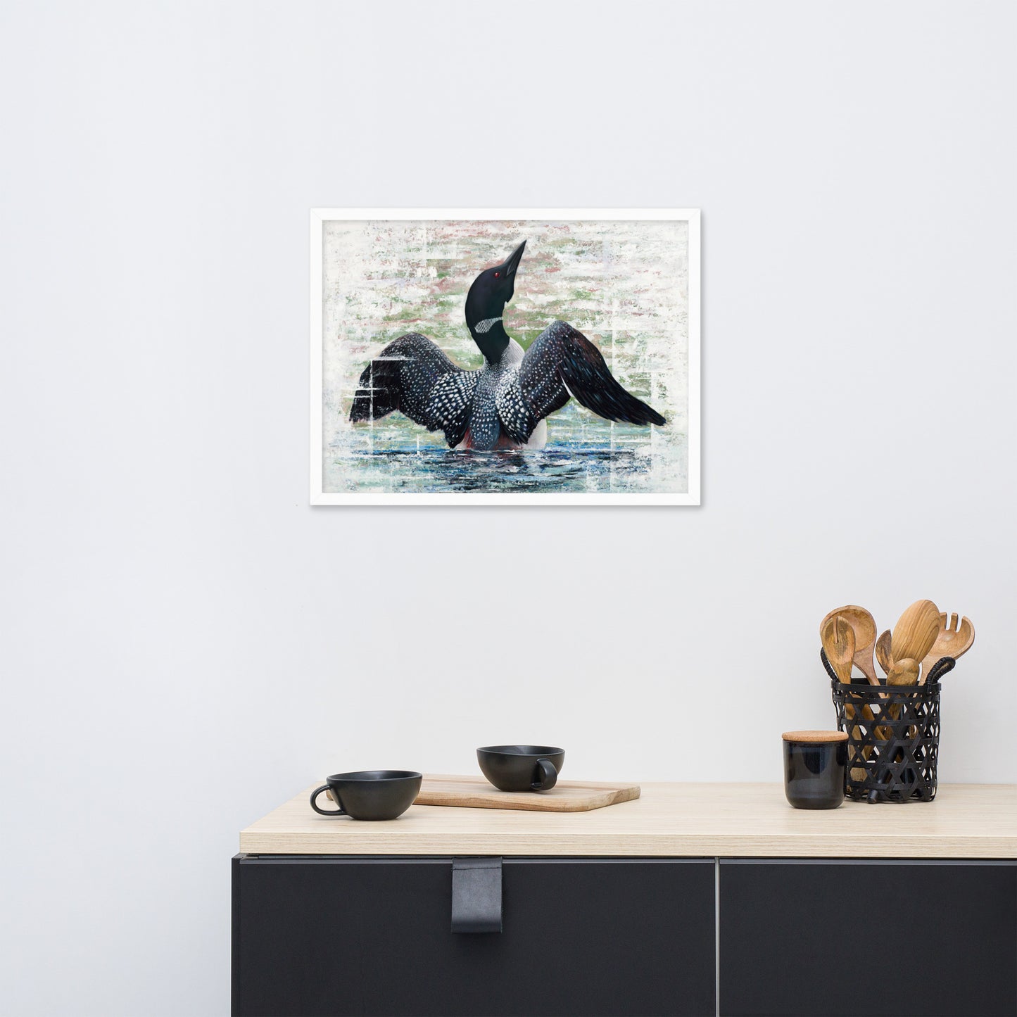 Lake Loon Framed Print