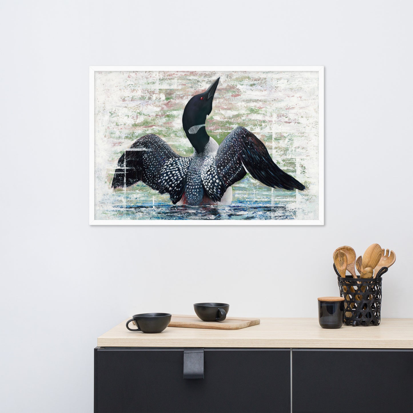 Lake Loon Framed Print