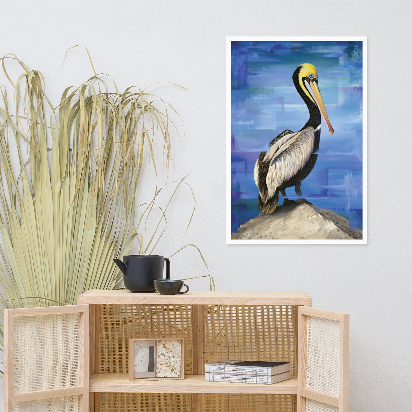 Framed Pelican Print