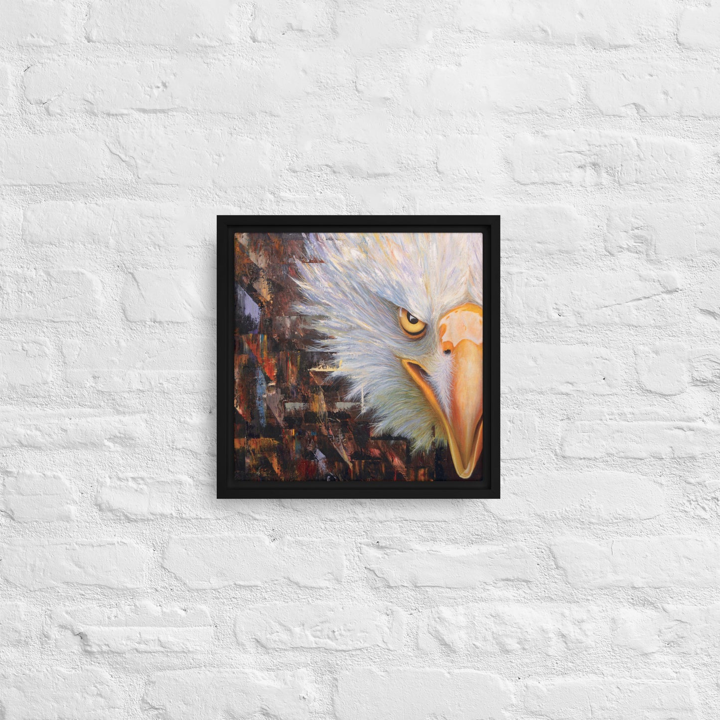 Bald Eagle Framed Canvas Print