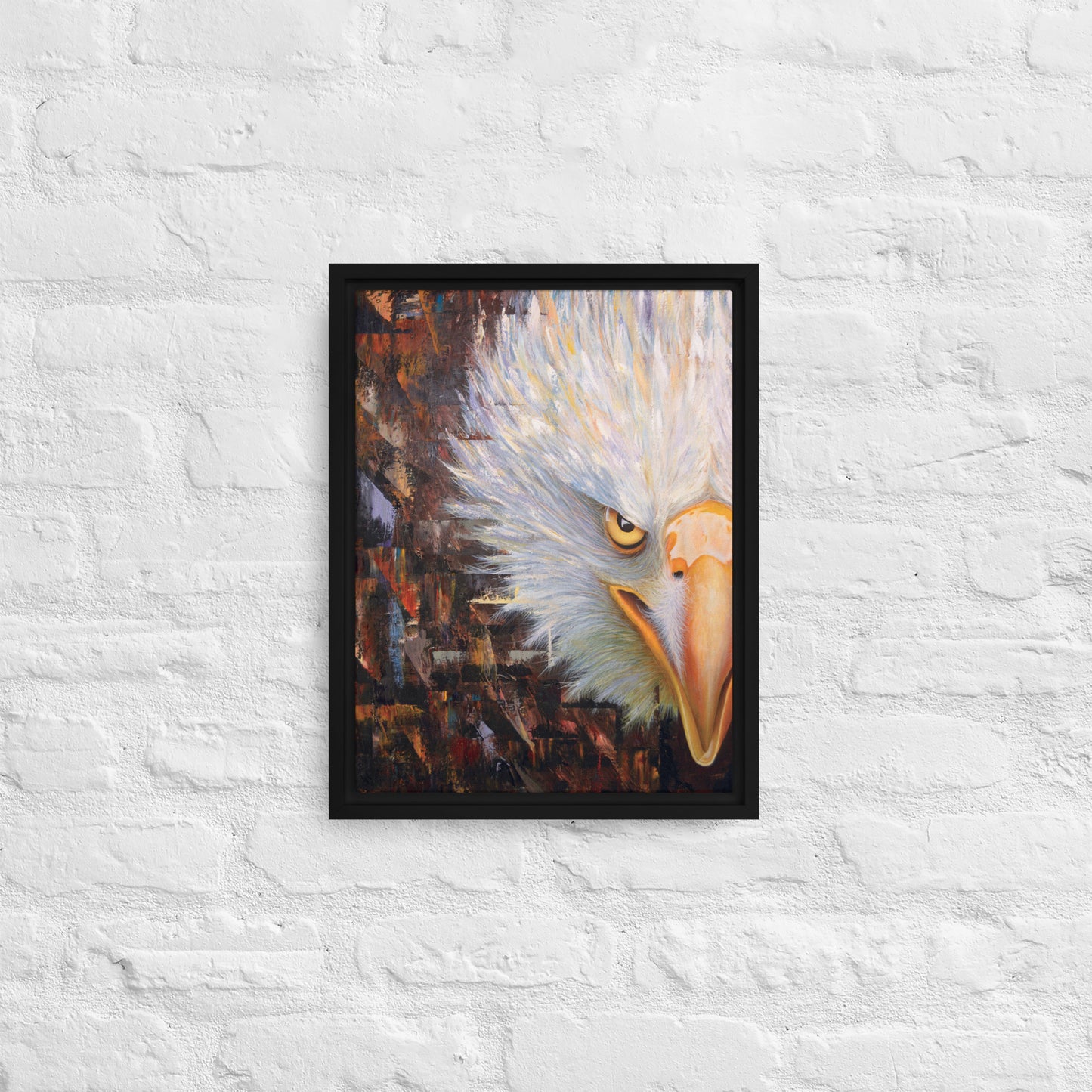 Bald Eagle Framed Canvas Print