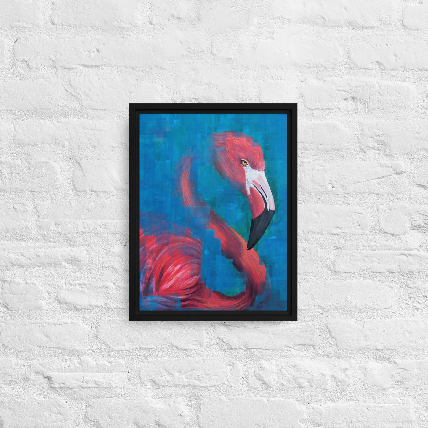 Flamingo Framed Canvas