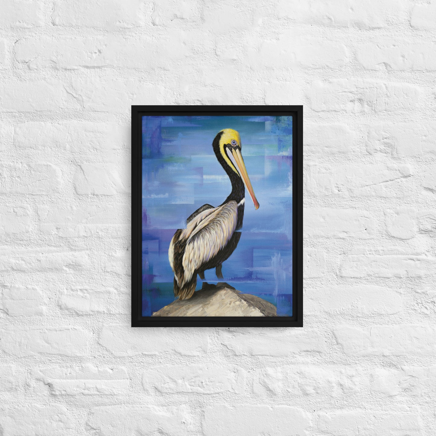 Pelican Framed Canvas