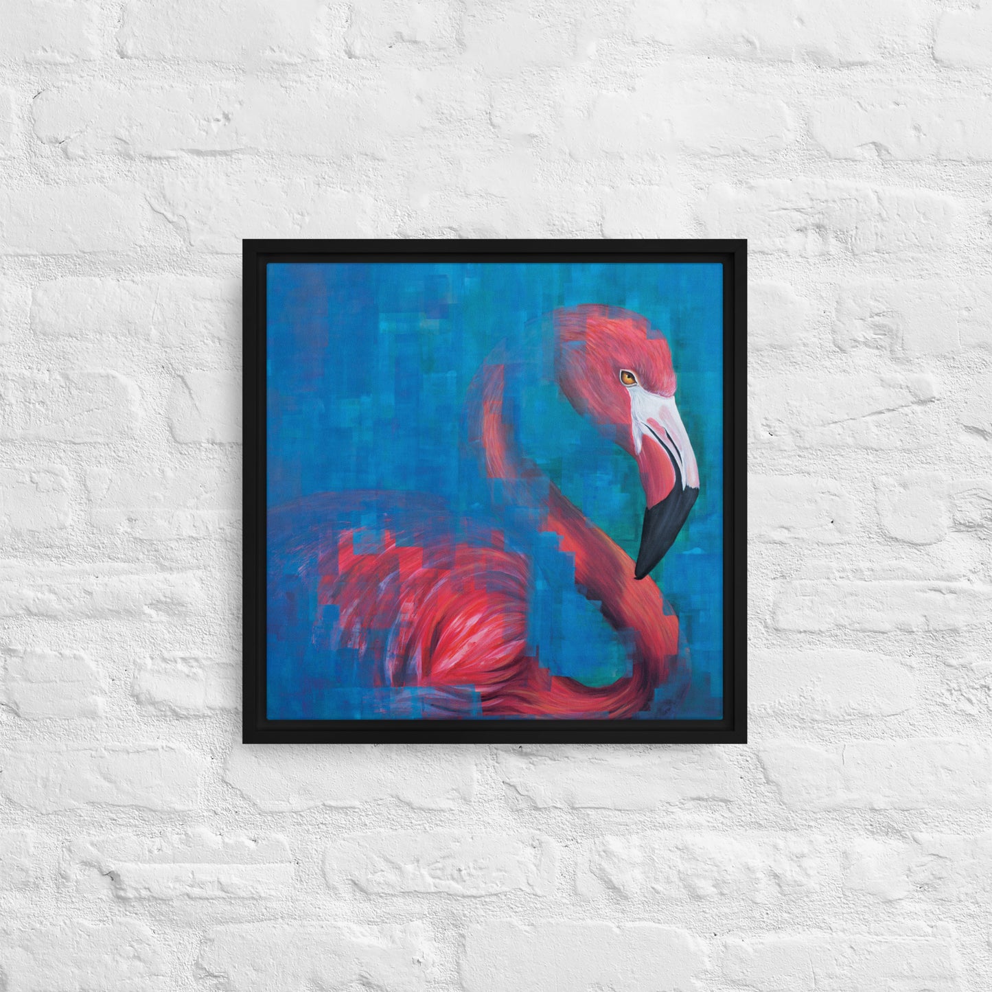 Flamingo Framed Canvas