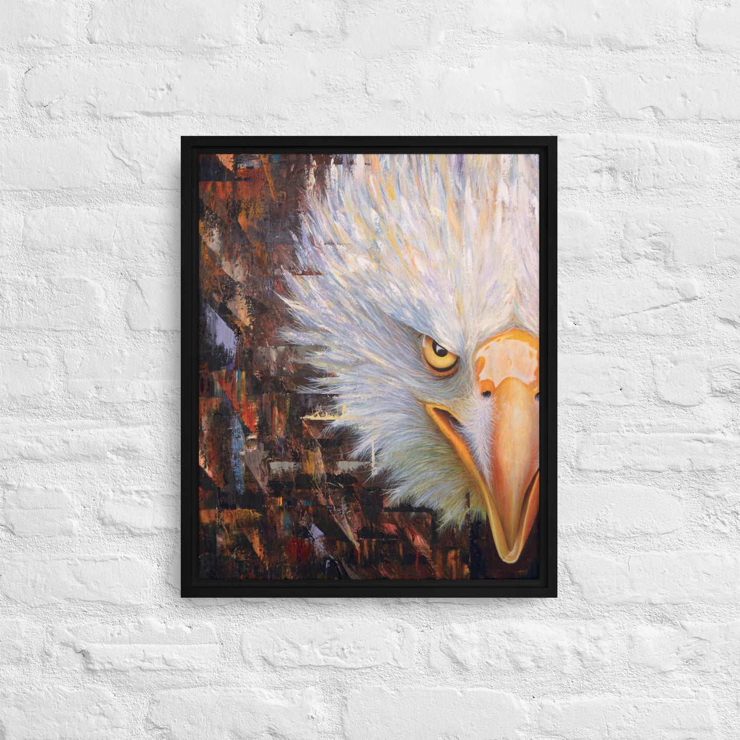 Bald Eagle Framed Canvas Print